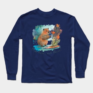 The quokka. The magical nature of Australia. Long Sleeve T-Shirt